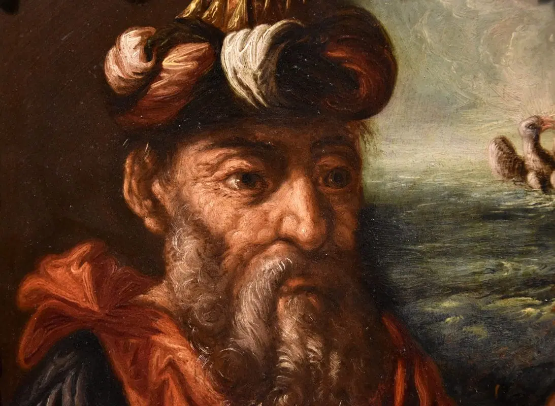 Ritratto dell’alchimista Ermete, Pittore manierista fiammingo XVII secolo - immagine 4