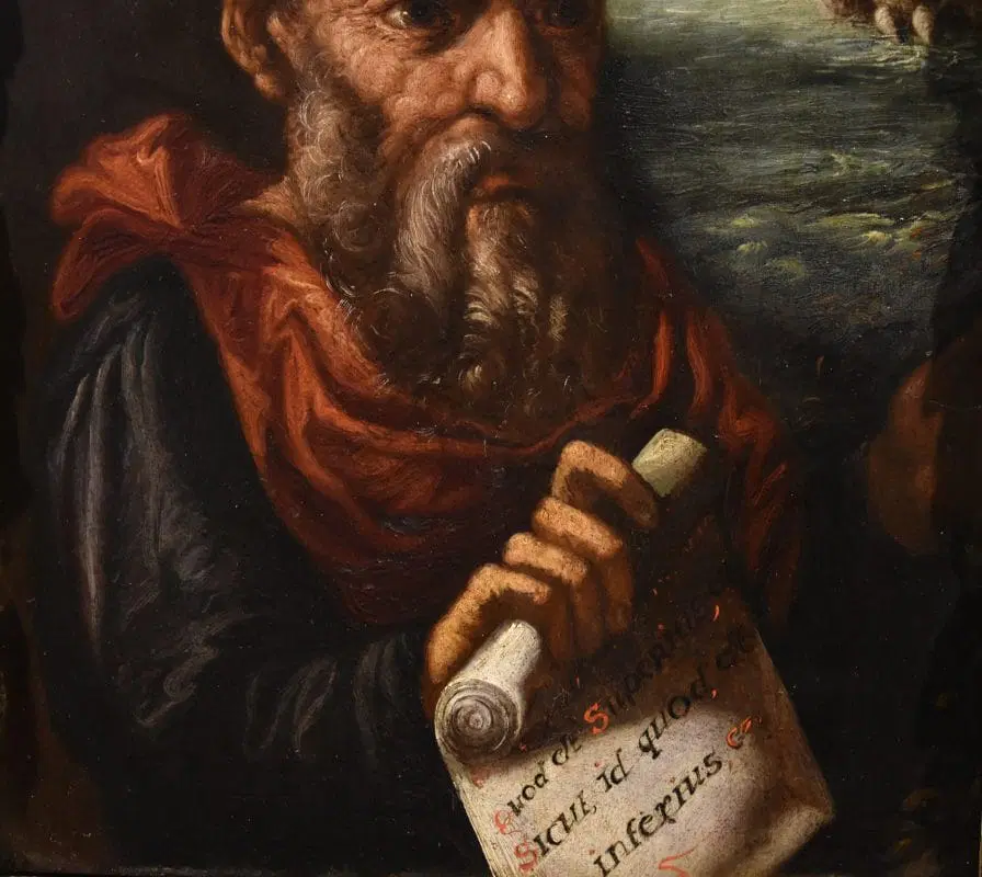 Ritratto dell’alchimista Ermete, Pittore manierista fiammingo XVII secolo - immagine 9