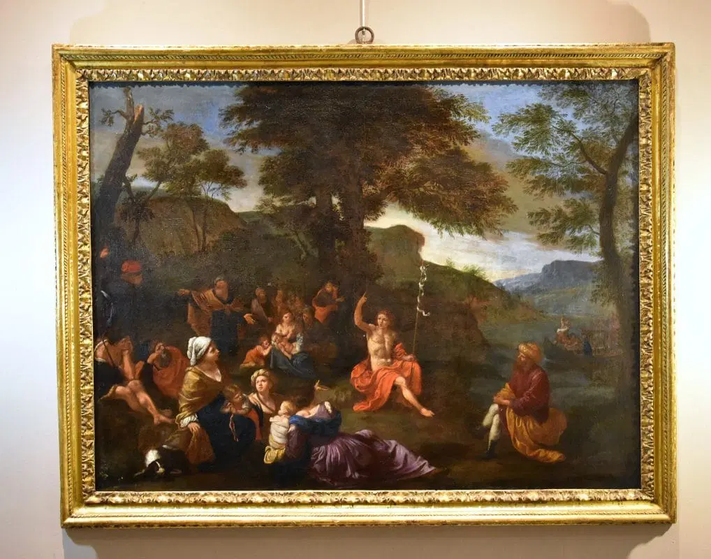 Lorenzo Pasinelli (Bologna 1629 – 1700), Predica di San Giovanni Battista - immagine 4