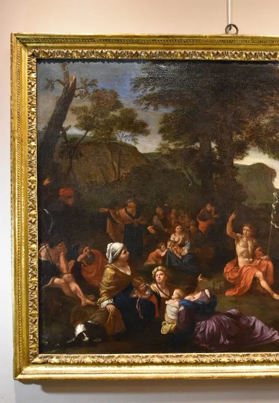 Lorenzo Pasinelli (Bologna 1629 – 1700), Predica di San Giovanni Battista - immagine 5