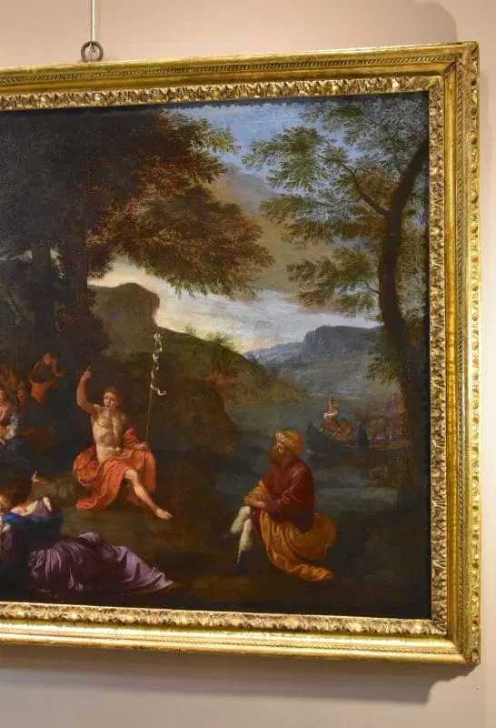 Lorenzo Pasinelli (Bologna 1629 – 1700), Predica di San Giovanni Battista - immagine 6