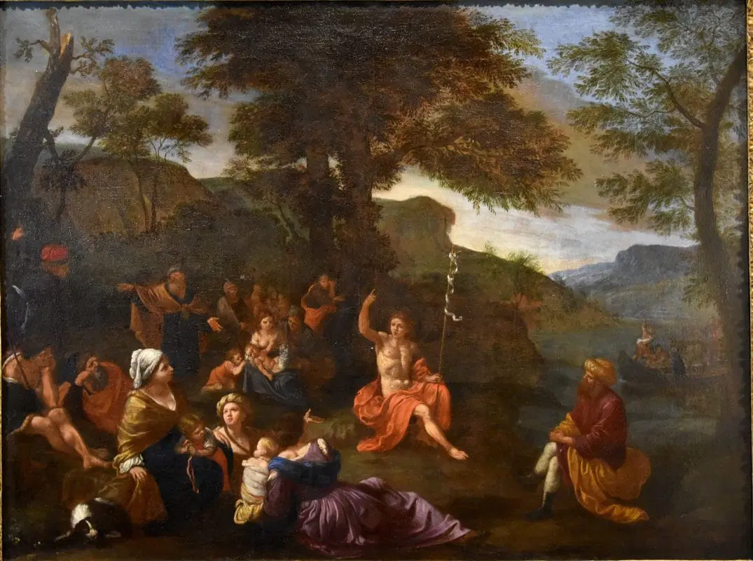 Lorenzo Pasinelli (Bologna 1629 – 1700), Predica di San Giovanni Battista - immagine 7