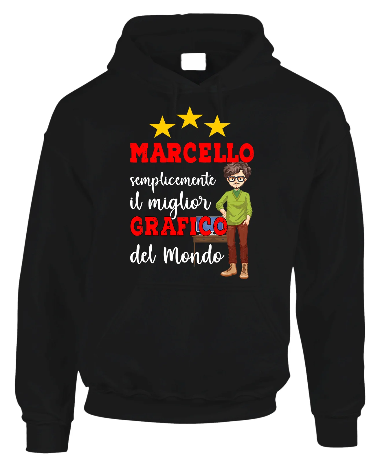 Felpa Grafico Uomo Personalizzabile Mestieri Divertente Semplicemente Il Migliore al Mondo