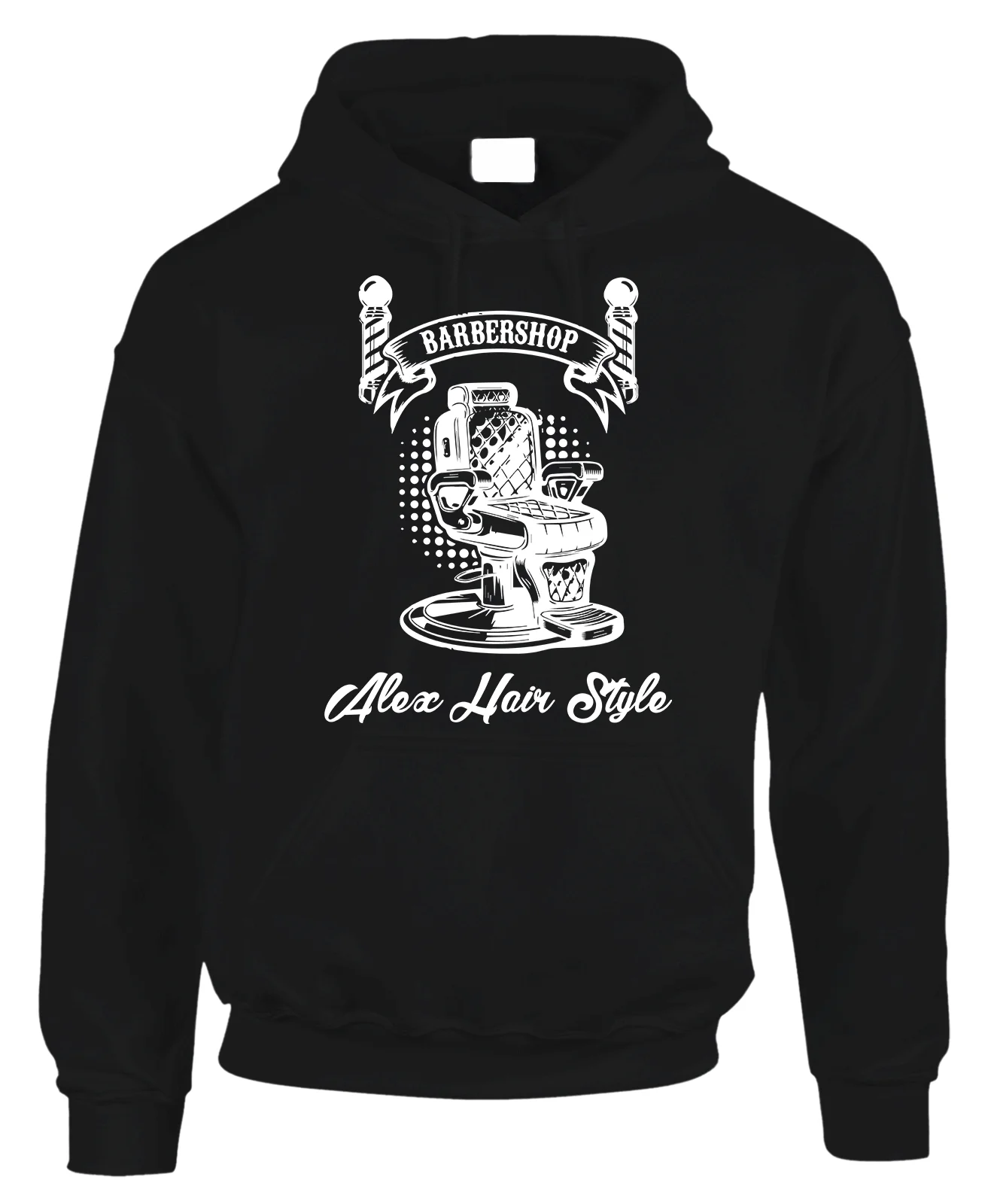 Felpa PERSONALIZZABILE Parrucchiere Uomo divertente Barbershop Personalizza col nome del salone Regalo barbiere