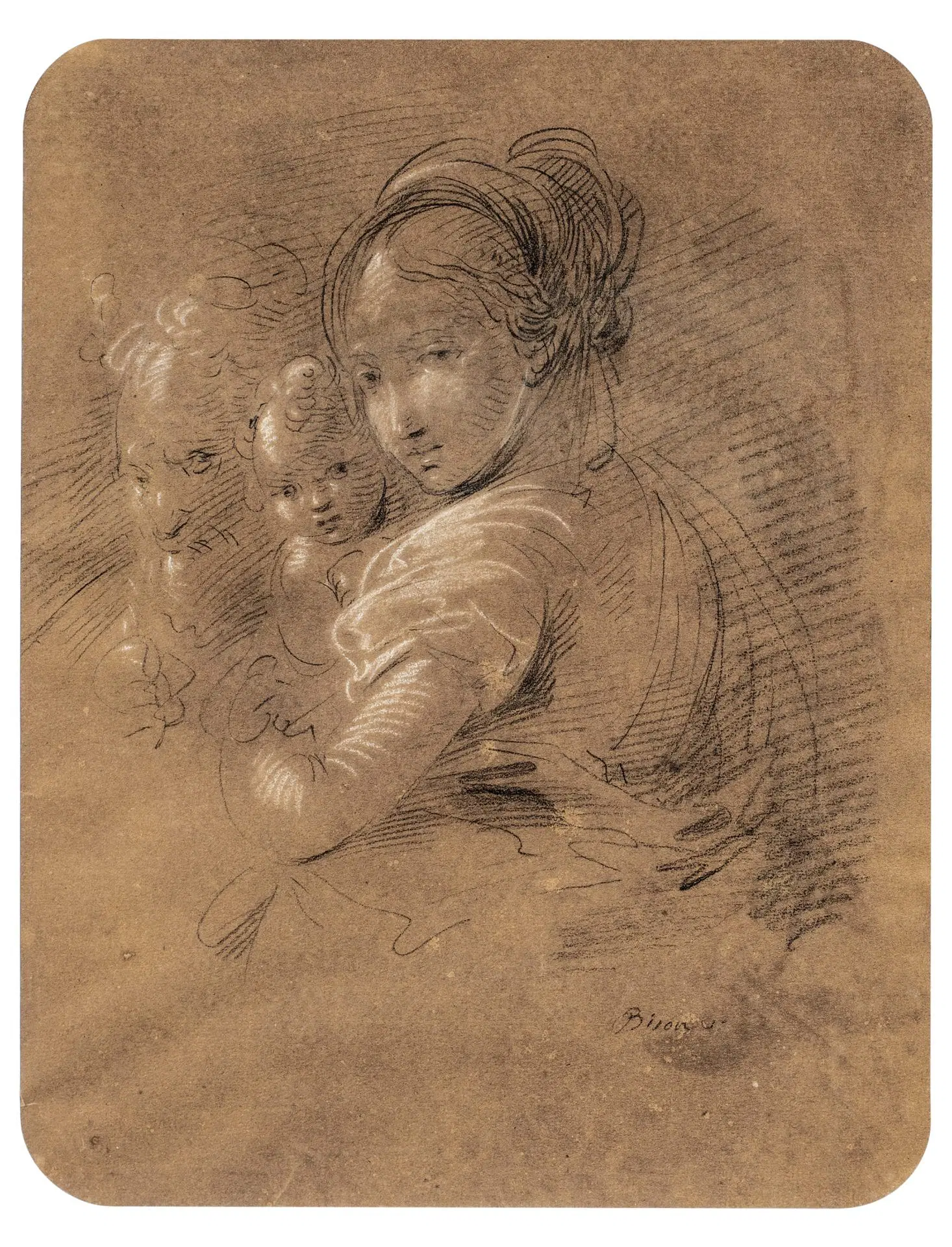 Giuseppe Bernardino Bison (Palmanova 1762 – Milano 1844) – Sacra Famiglia. - immagine 2