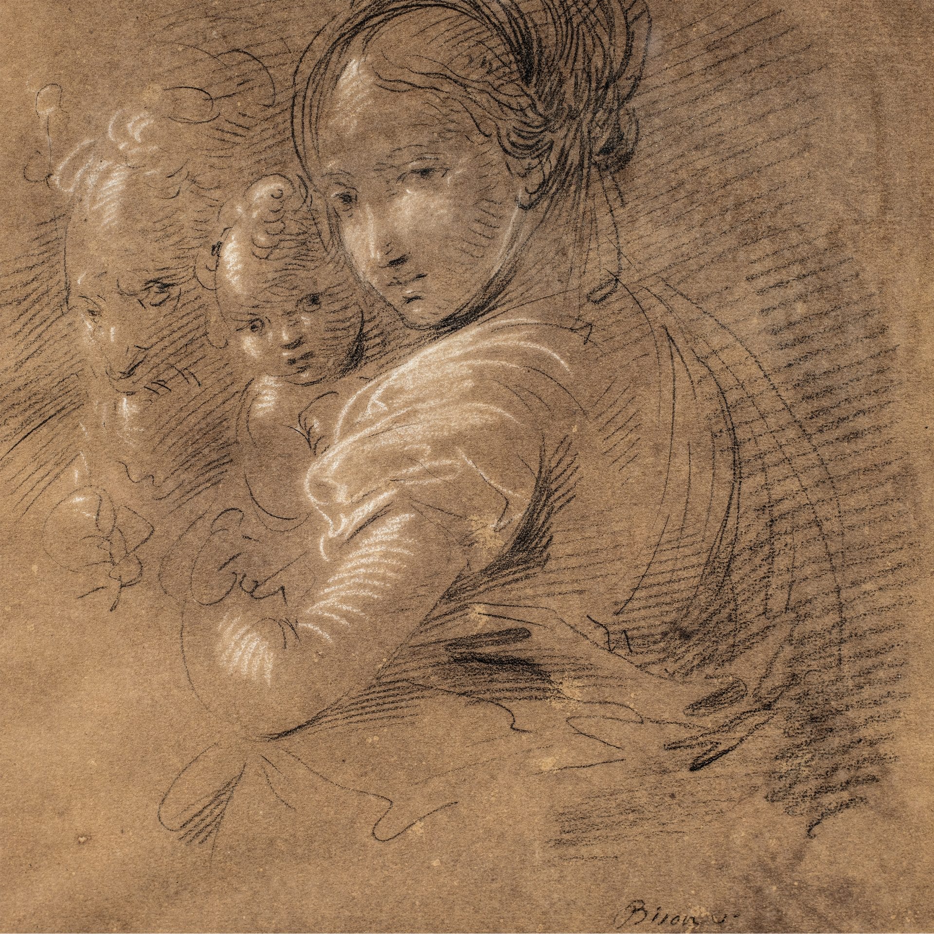 Giuseppe Bernardino Bison (Palmanova 1762 – Milano 1844) – Sacra Famiglia. - immagine 3