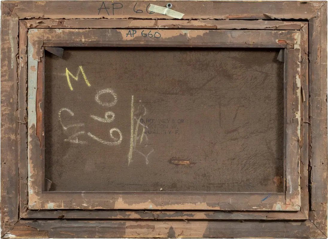 Pittore britannico (datato 1899) – Cani inseguono il topo. - immagine 3