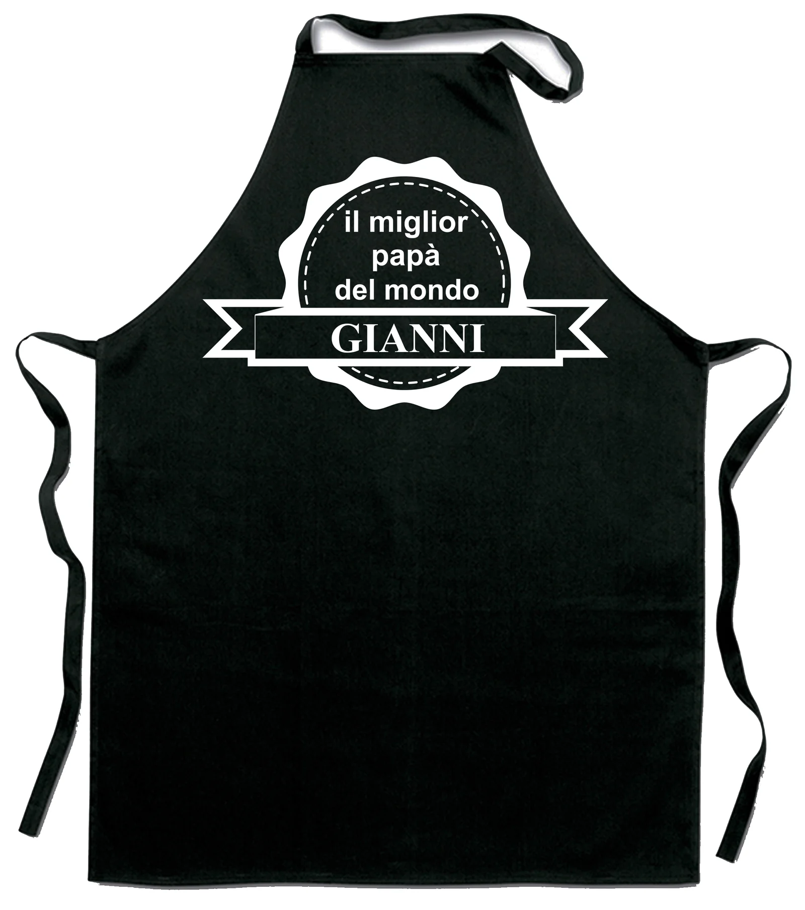 Grembiule da cucina Papà personalizzabile con nome il miglior papà del mondo – idea regalo compleanno - immagine 2
