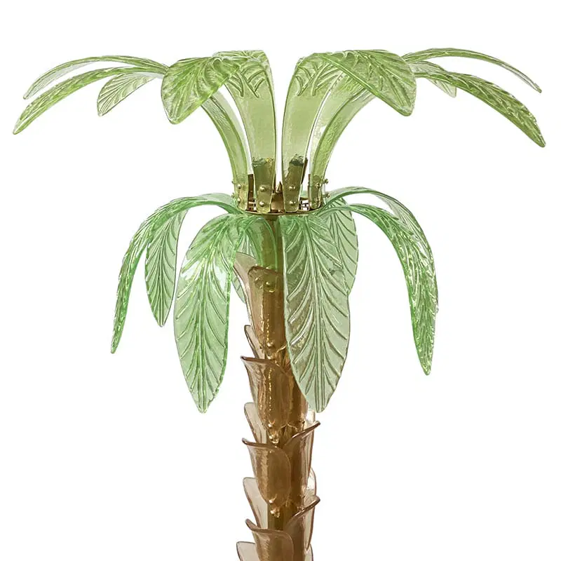 Lampada da terra in vetro di Murano, a forma di palma I-0103 - immagine 3