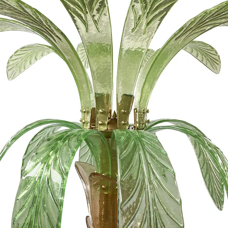 Lampada da terra in vetro di Murano, a forma di palma I-0103 - immagine 5