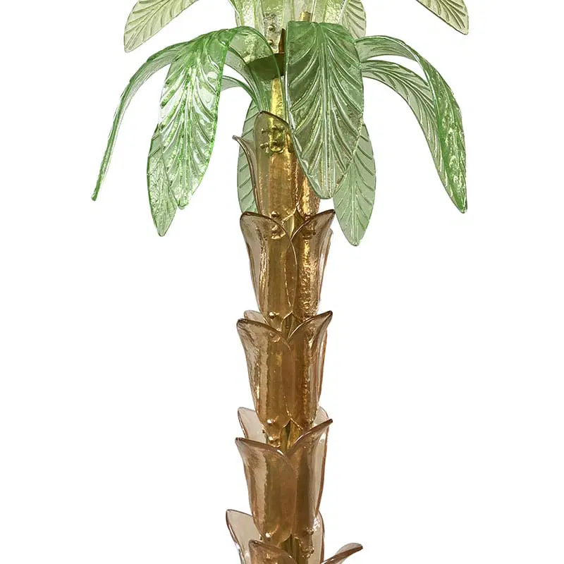 Lampada da terra in vetro di Murano, a forma di palma I-0103 - immagine 7