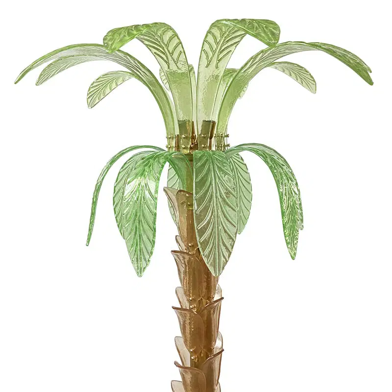 Lampada da terra in vetro di Murano, a forma di palma I-0103 - immagine 9