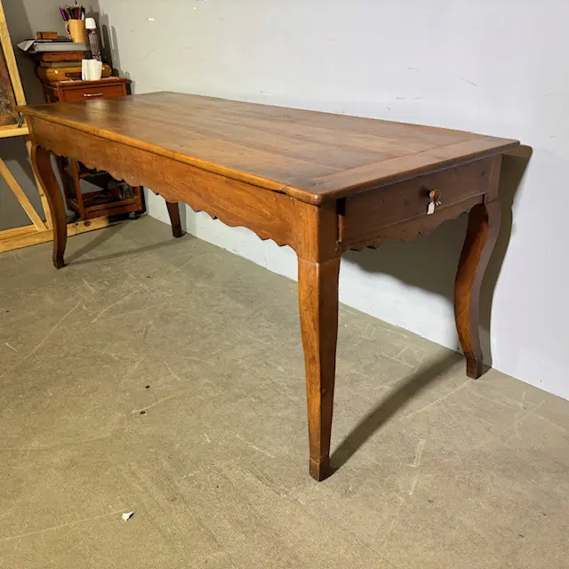 Antico tavolo provenzale fratino 1770 ciliegio. Con prolunga . Restaurato. - immagine 6