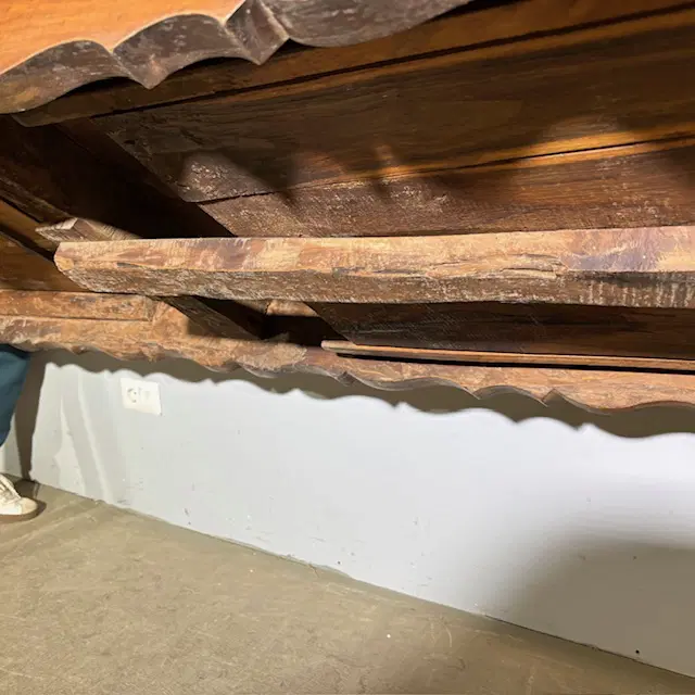 Antico tavolo provenzale fratino 1770 ciliegio. Con prolunga . Restaurato. - immagine 9