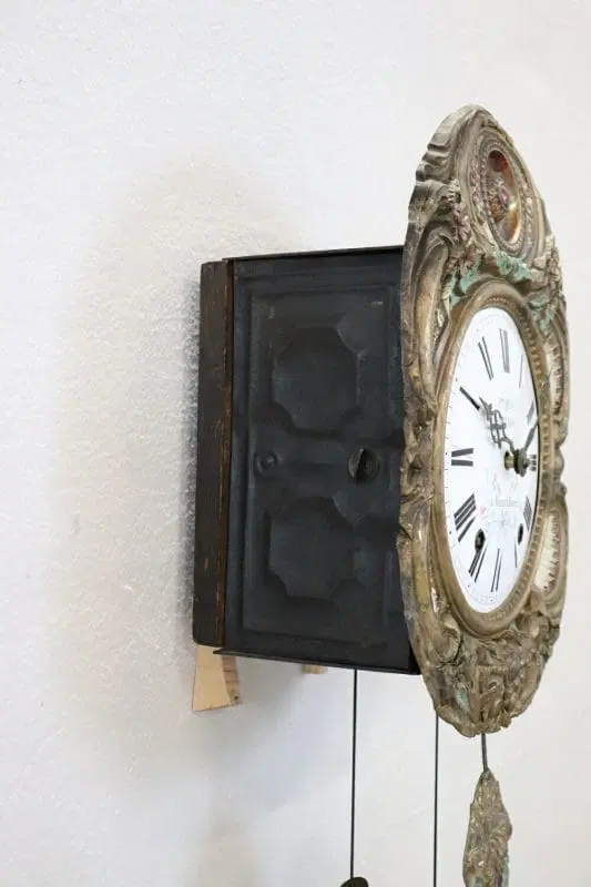 Orologio a pendolo antico da parete sec XIX - immagine 3