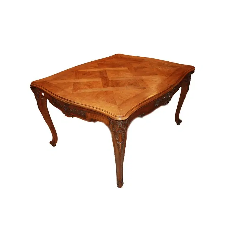 Tavolo Provenzale Quadrato Allungabile del 1800 in Noce