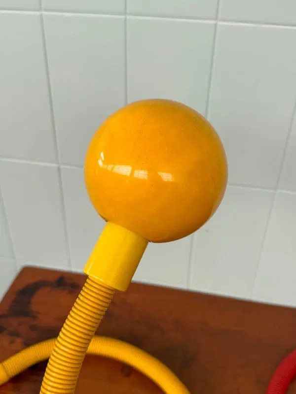 Coppia Lampade Snodabili Italiane Snake Lamp Anni 80 Attr. Valenti Design Hosoe - immagine 4