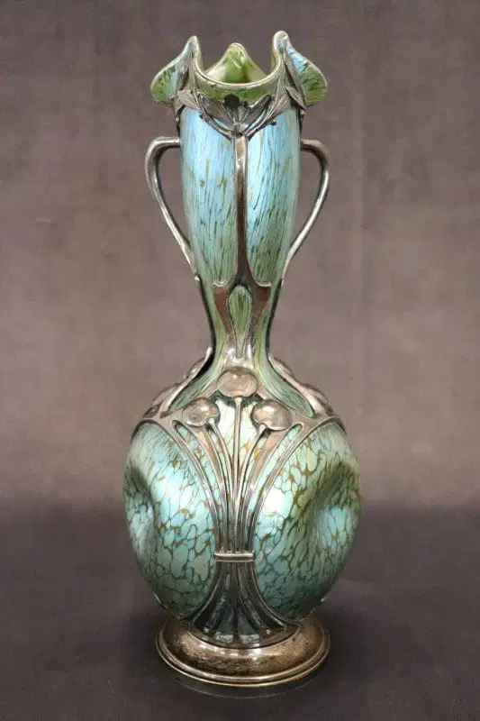 Vaso Art Nouveau di Moritz Hacker e Johann Loetz Witwe, primi XX secolo - immagine 4