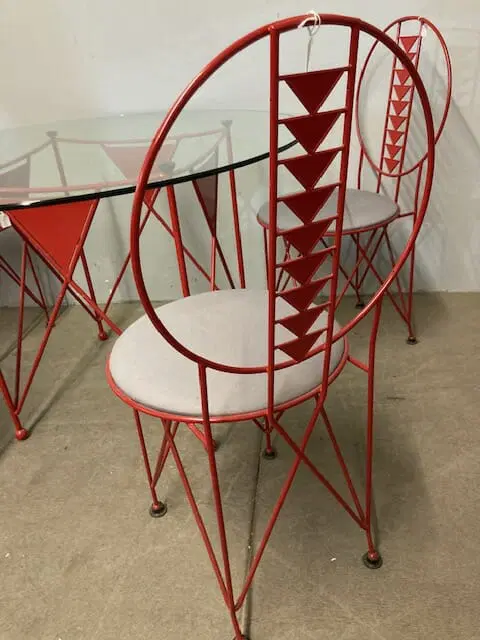 Sedie e tavolo Cassina anni 1980 designer Frank Lioyd Wright – firmate - immagine 2