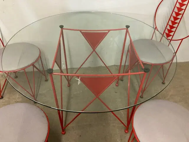 Sedie e tavolo Cassina anni 1980 designer Frank Lioyd Wright – firmate - immagine 4