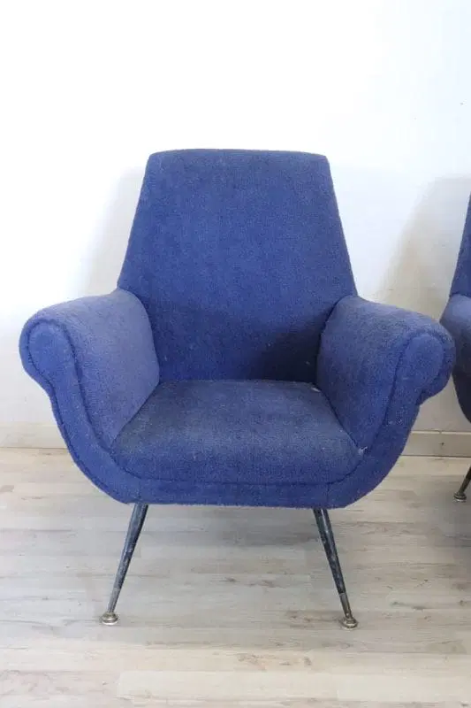 Poltrone attribuite a Gigi Radice per Minotti, anni ’50, set di 2 - immagine 3