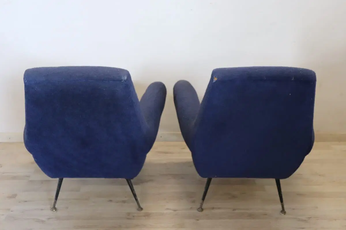 Poltrone attribuite a Gigi Radice per Minotti, anni ’50, set di 2 - immagine 6