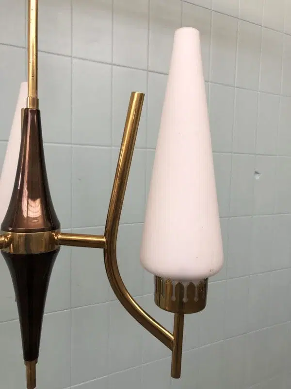 Lampadario degli anni 50 attribuibile ad Angelo Lelii Per Arredoluce - immagine 3