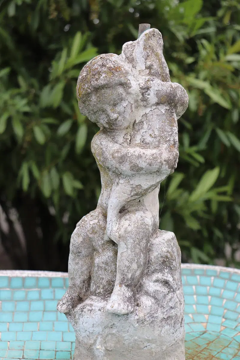 Primi decenni secolo XX maestosa fontana da giardino - immagine 5