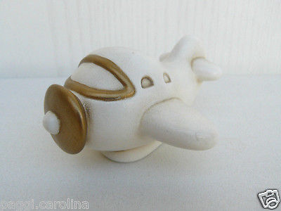 Egan Bomboniera Aereo Oro Ceramica