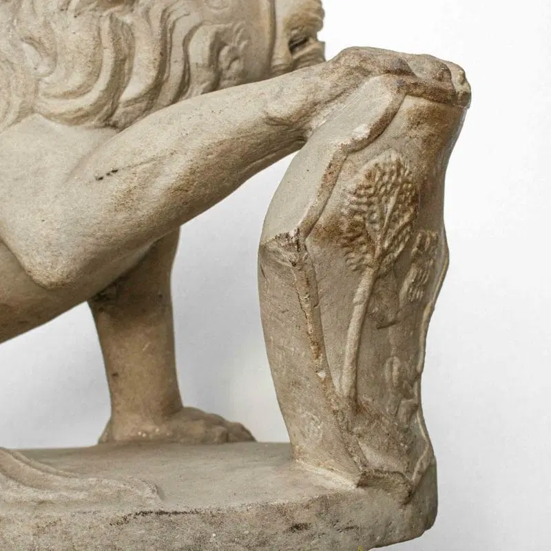 XVII secolo, Scuola fiorentina, Leone con scudo araldico - immagine 8