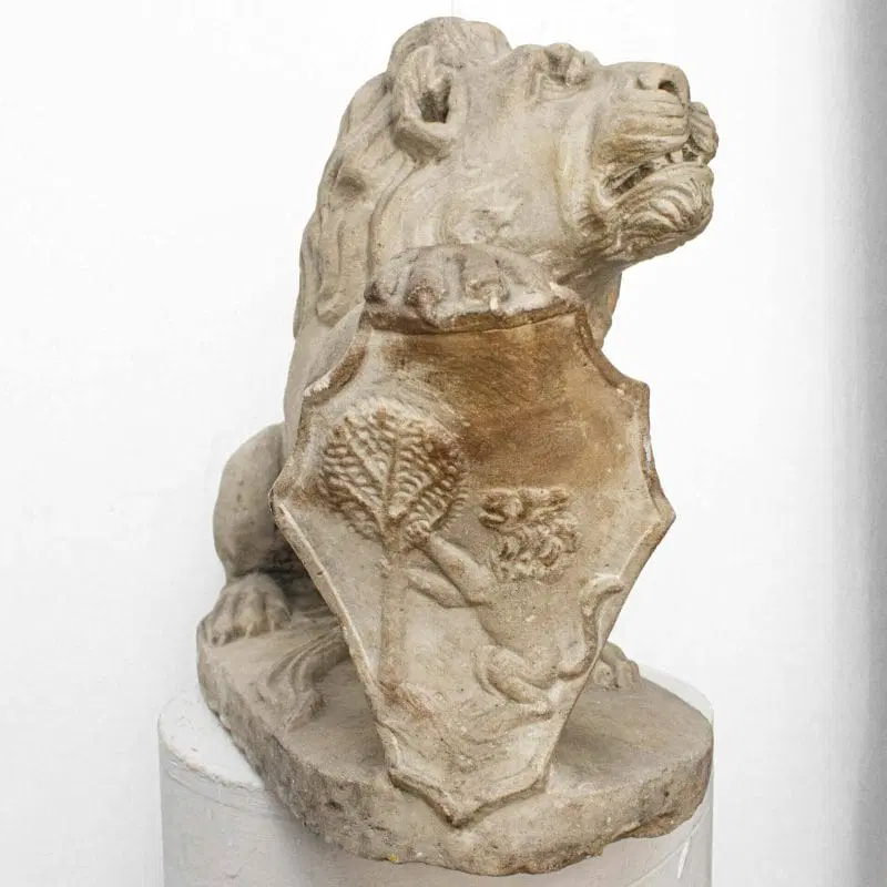 XVII secolo, Scuola fiorentina, Leone con scudo araldico - immagine 9