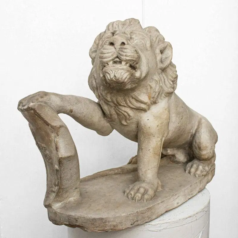 XVII secolo, Scuola fiorentina, Leone con scudo araldico