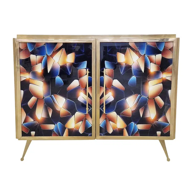 Credenza due ante in vetro illuminata - immagine 7