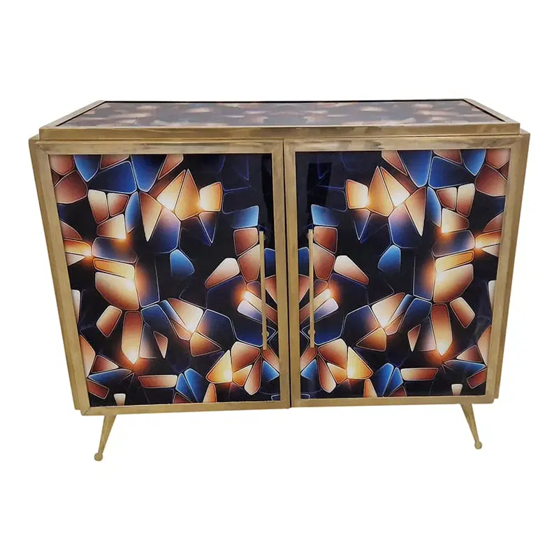 Credenza due ante in vetro illuminata - immagine 8