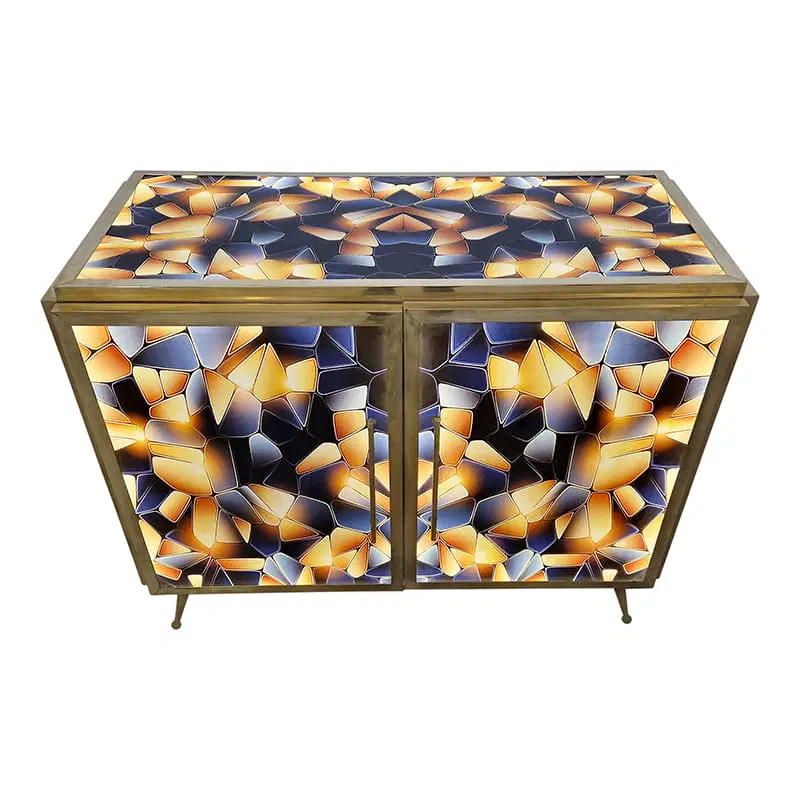 Credenza due ante in vetro illuminata - immagine 3