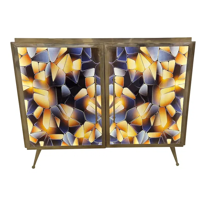 Credenza due ante in vetro illuminata - immagine 4