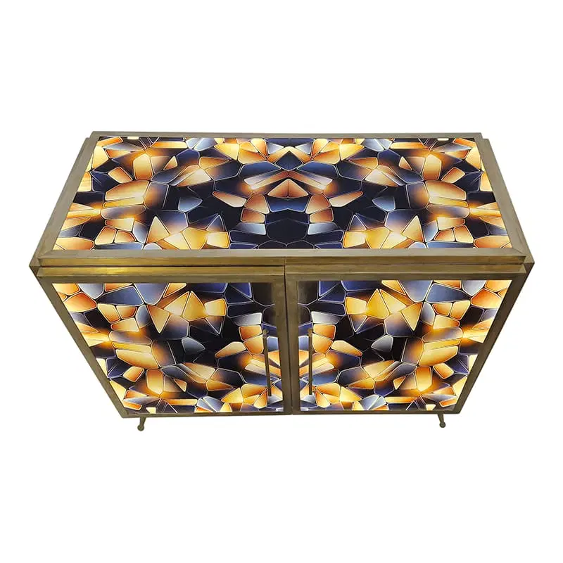 Credenza due ante in vetro illuminata - immagine 5