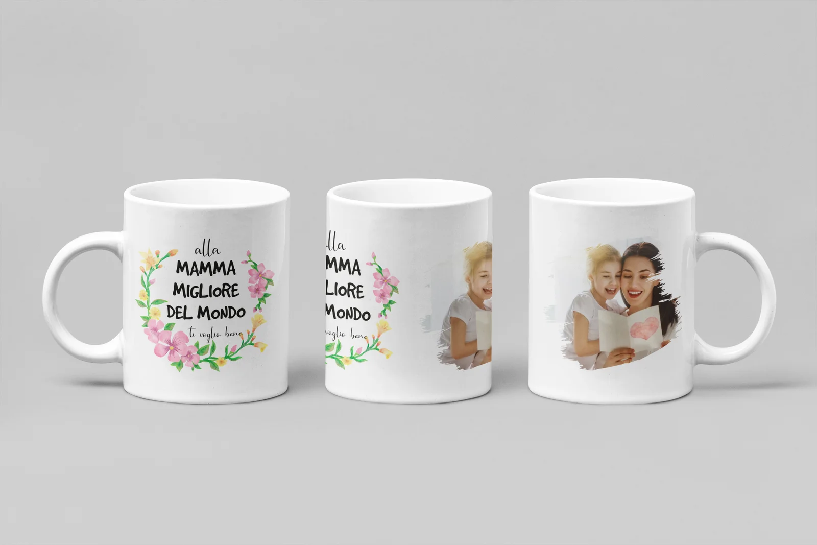 Tazza Personalizzata con Foto Mamma Papà Nonna Nonno Zia Zio Sei semplicemente il/la migliore del mondo Regalo con foto personalizzato - immagine 2