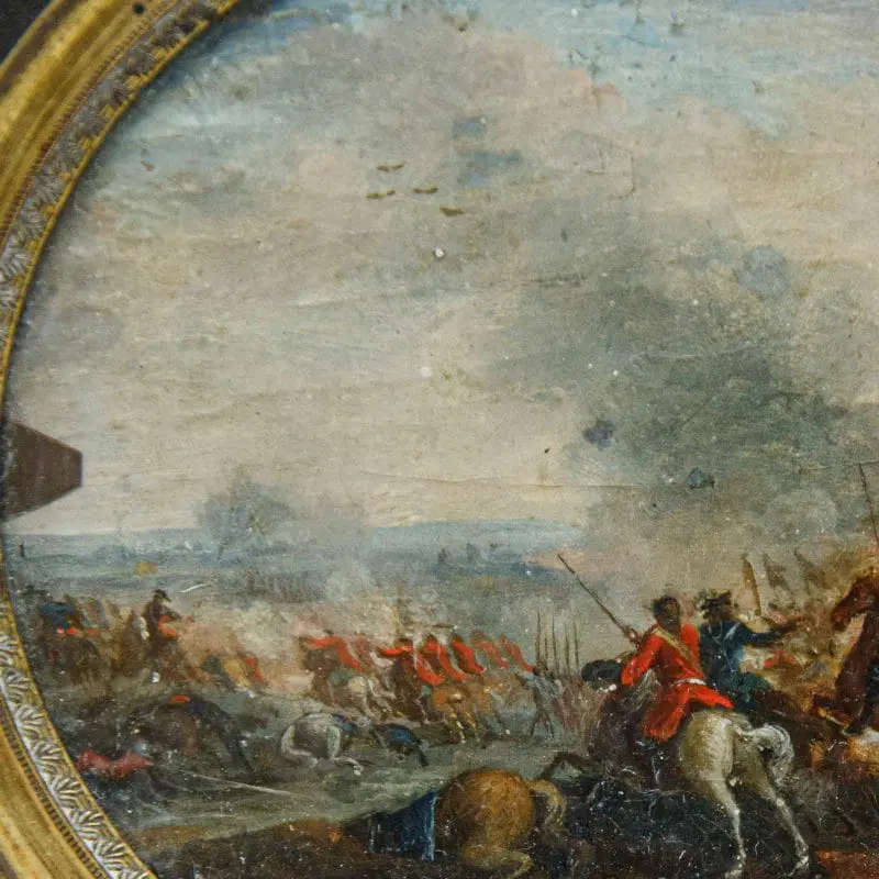 Scuola francese, ultimo quarto del XVIII secolo, La battaglia di Denain - immagine 3