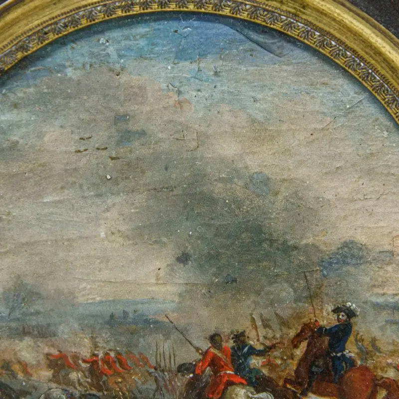 Scuola francese, ultimo quarto del XVIII secolo, La battaglia di Denain - immagine 5