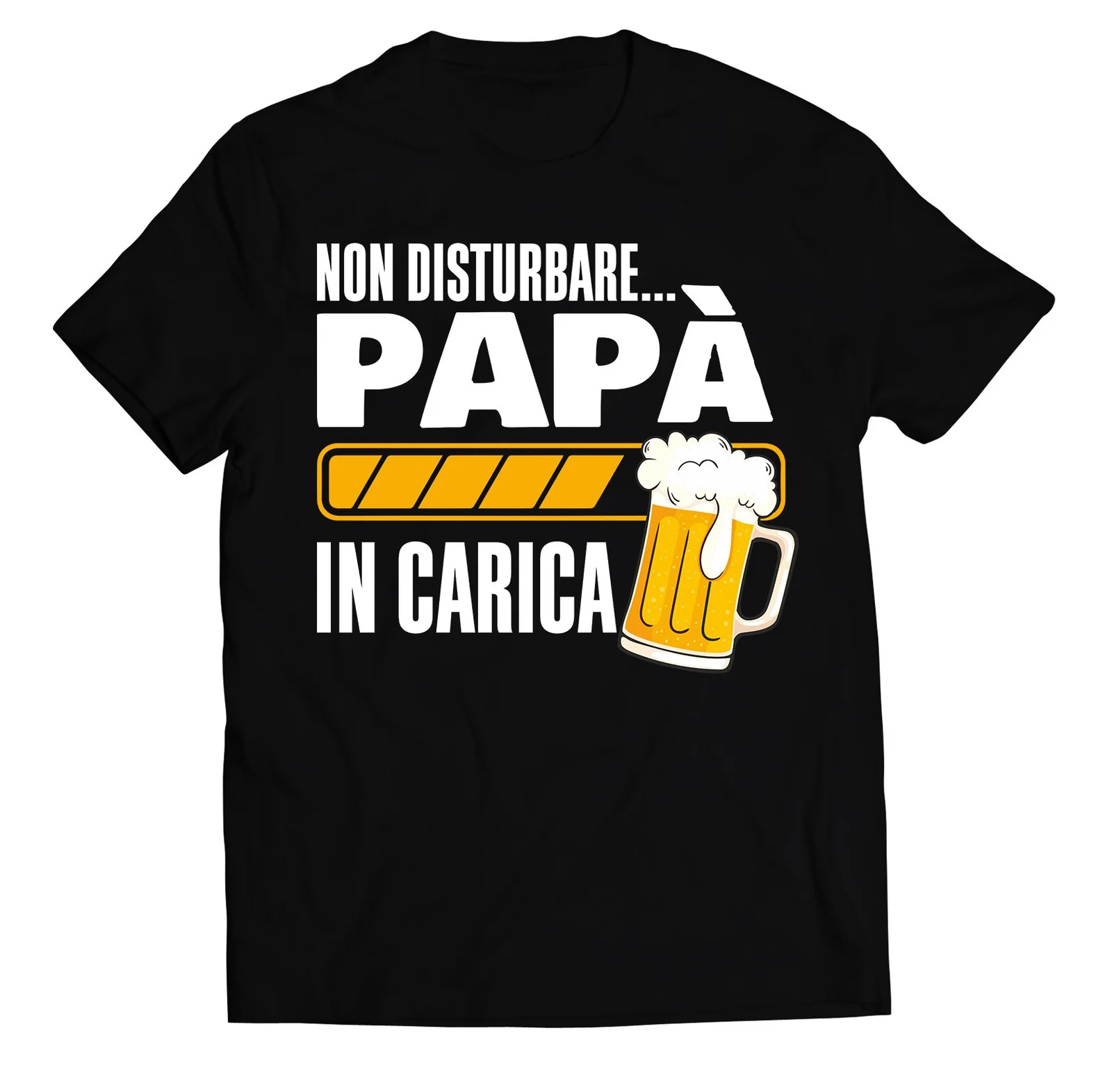 Maglietta Papà T-Shirt Festa del Papà Non disturbare Papà in carica Birra regalo papà