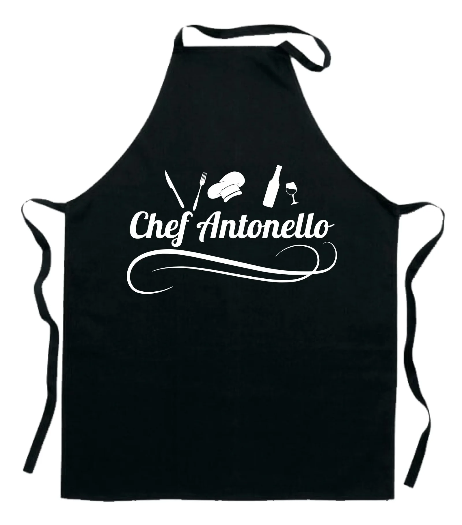 Grembiule da Cucina Papà Personalizzabile con Nome Divertenti Chef Idea Regalo Papà