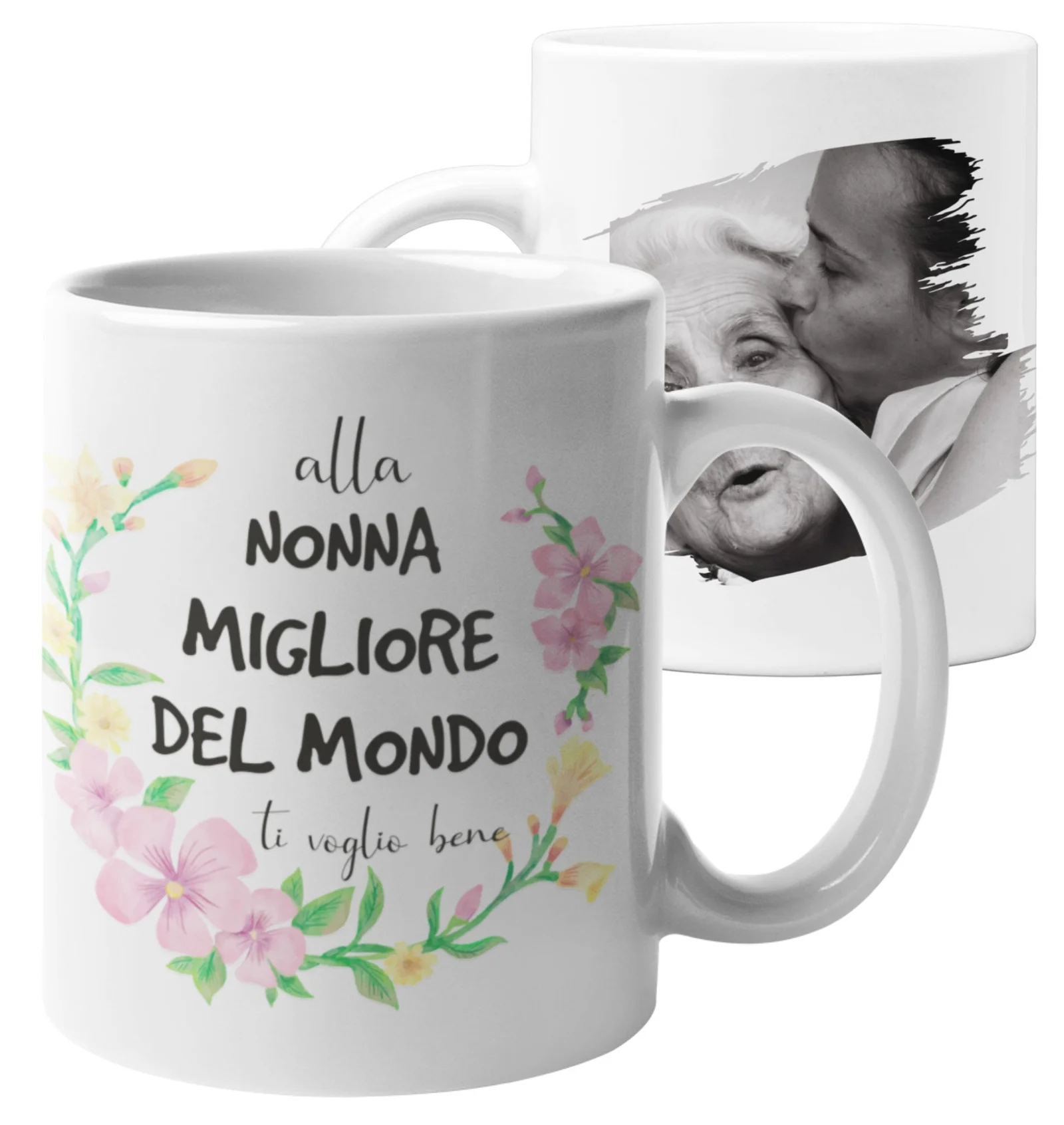 Tazza Personalizzata con Foto Mamma Papà Nonna Nonno Zia Zio Sei semplicemente il/la migliore del mondo Regalo con foto personalizzato - immagine 4