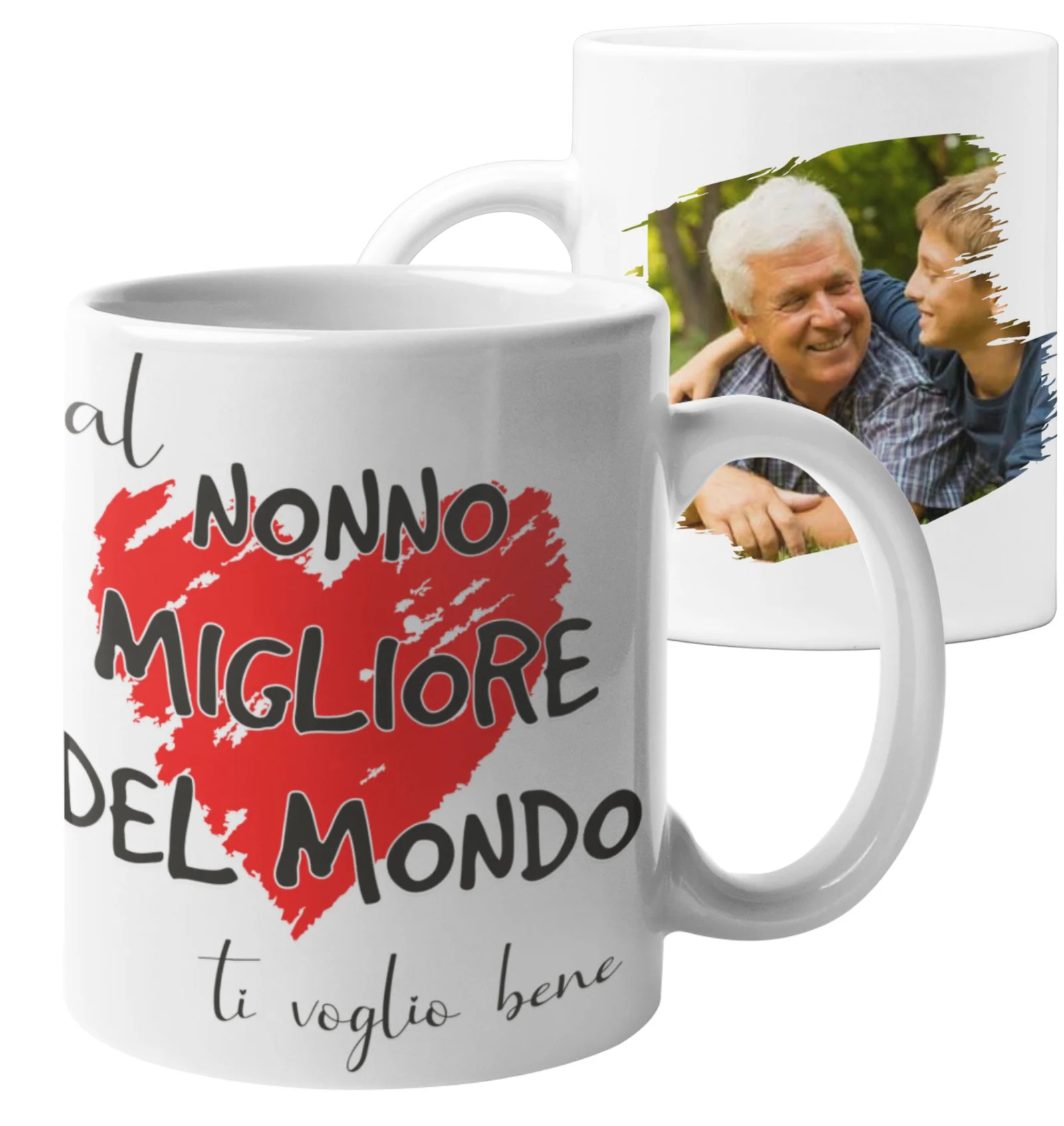 Tazza Personalizzata con Foto Mamma Papà Nonna Nonno Zia Zio Sei semplicemente il/la migliore del mondo Regalo con foto personalizzato - immagine 5