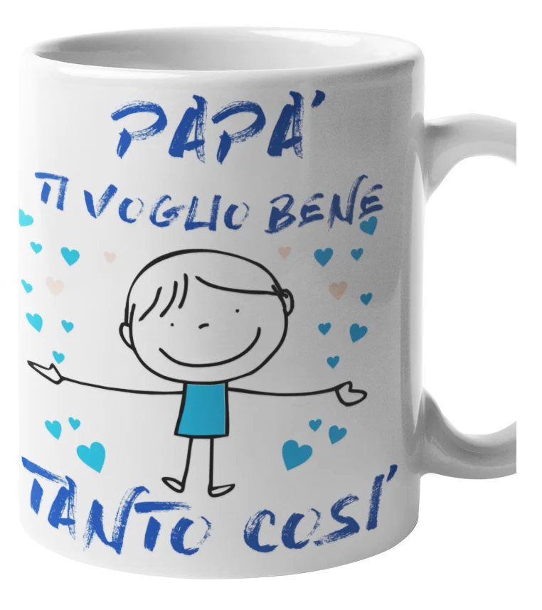 Tazza Mug Papà – ti voglio bene tanto così – festa del papà – idea regalo