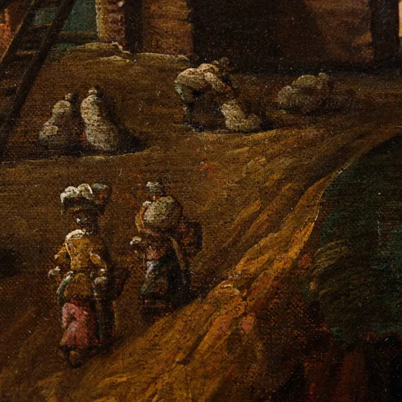 Pieter Balthazar Bouttats (1666 – 1756), Paesaggio con mulino a vento - immagine 8