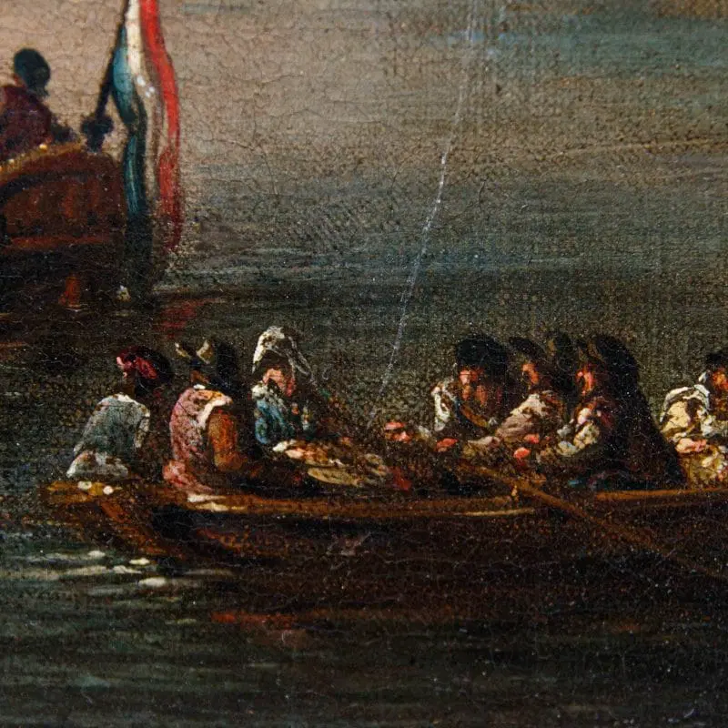 Pieter Balthazar Bouttats (1666 – 1756), Paesaggio con mulino a vento - immagine 4