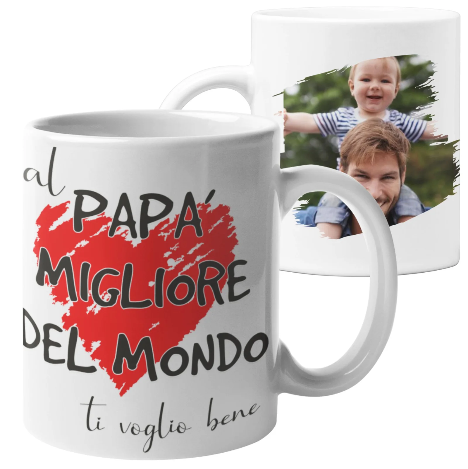 Tazza Personalizzata con Foto Mamma Papà Nonna Nonno Zia Zio Sei semplicemente il/la migliore del mondo Regalo con foto personalizzato - immagine 6