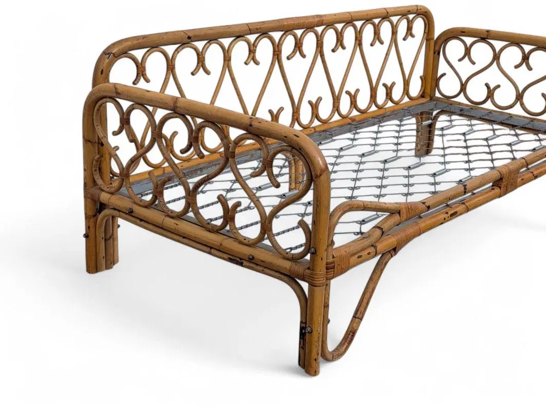 Divano in legno di bambù anni ’60 - immagine 2