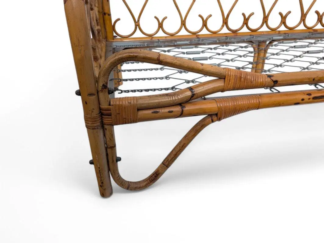Divano in legno di bambù anni ’60 - immagine 4